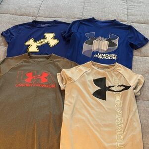 Under Armour Kids' Tees - Navy, Gray, Beige